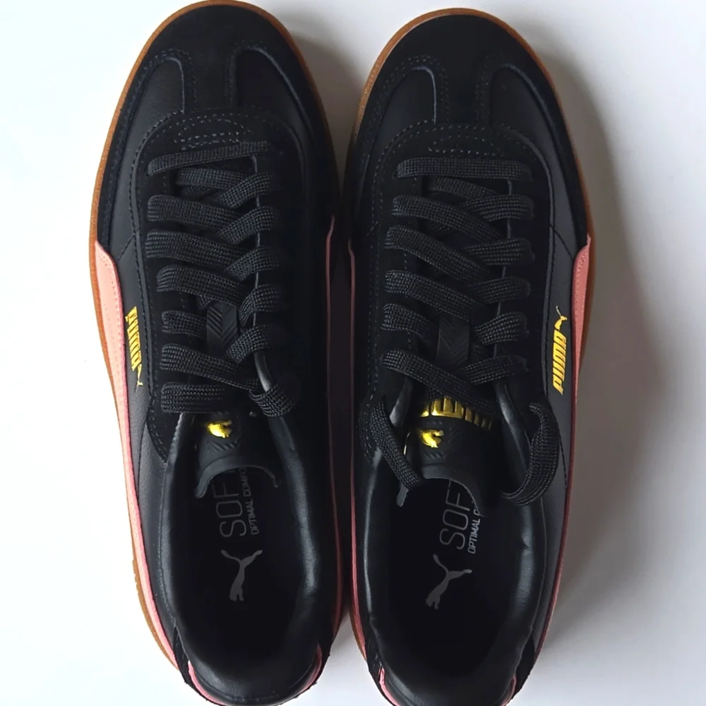 Puma Club II Era Jr Black Pink Fruit Sneakers -  Big Kids Size 6.5 - New
